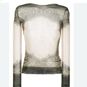 Jean Paul Gaultier Black and Gray Dress Shirt